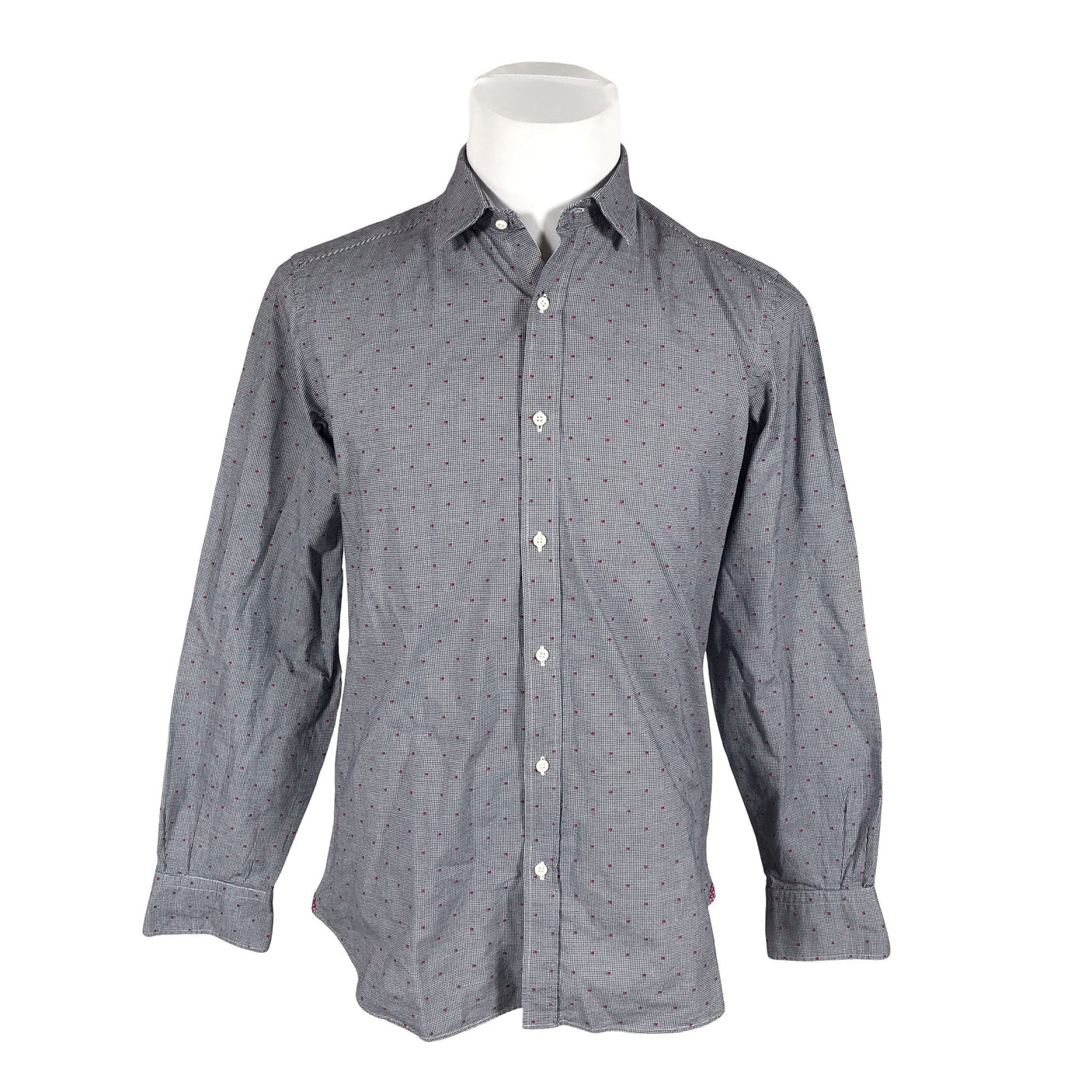 Unisex Massimo Dutti - Collared shirt, size M - Gray (1)