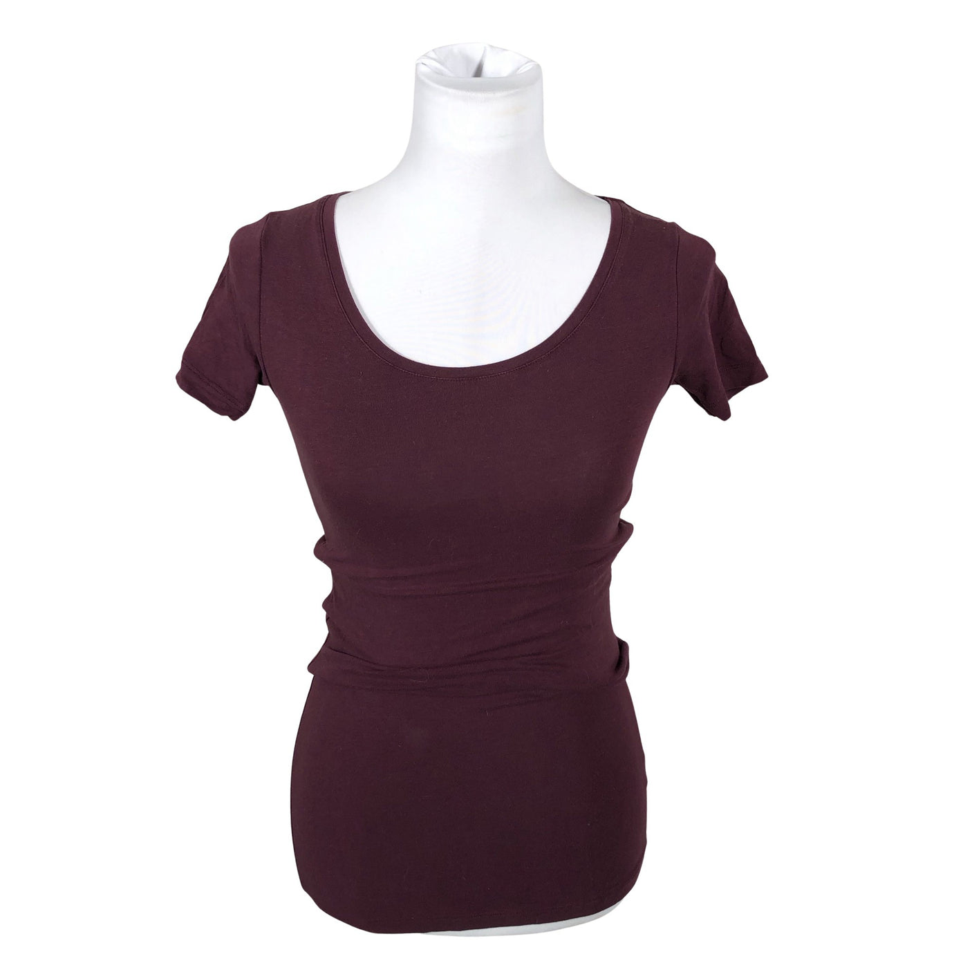 Unisex Samsoe&Samsoe - T-shirt, size 34 - Wine red (2)