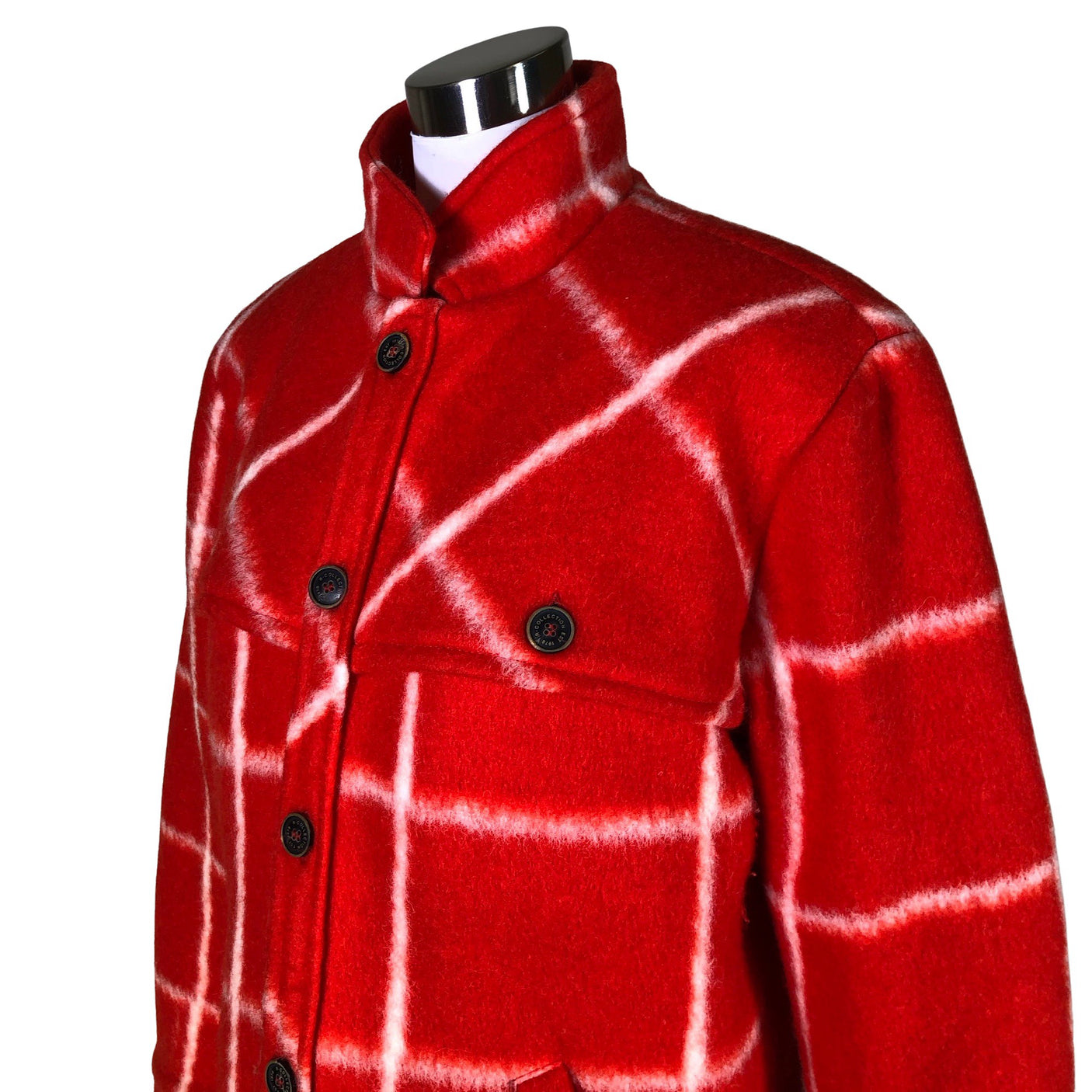 Unisex R-collection - Wool coat, size 38 - Red (3)