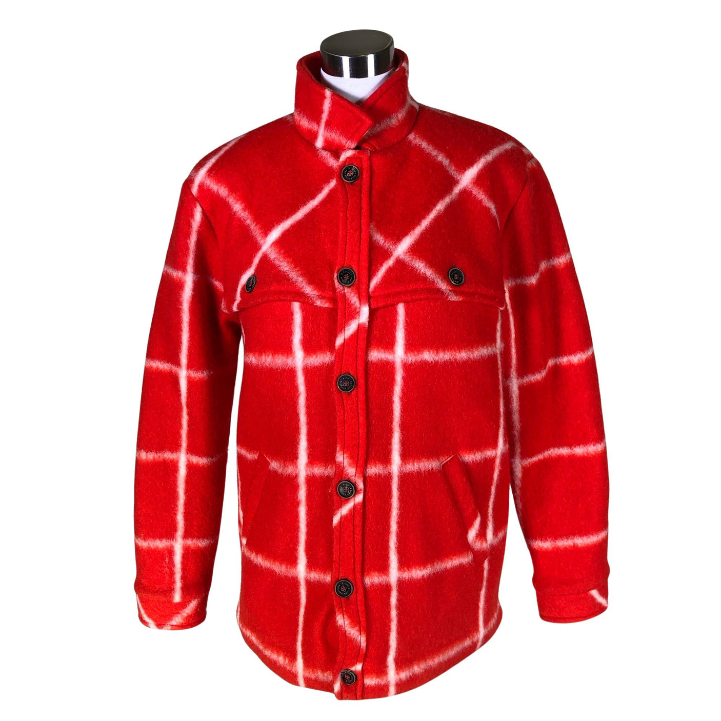 Unisex R-collection - Wool coat, size 38 - Red (1)