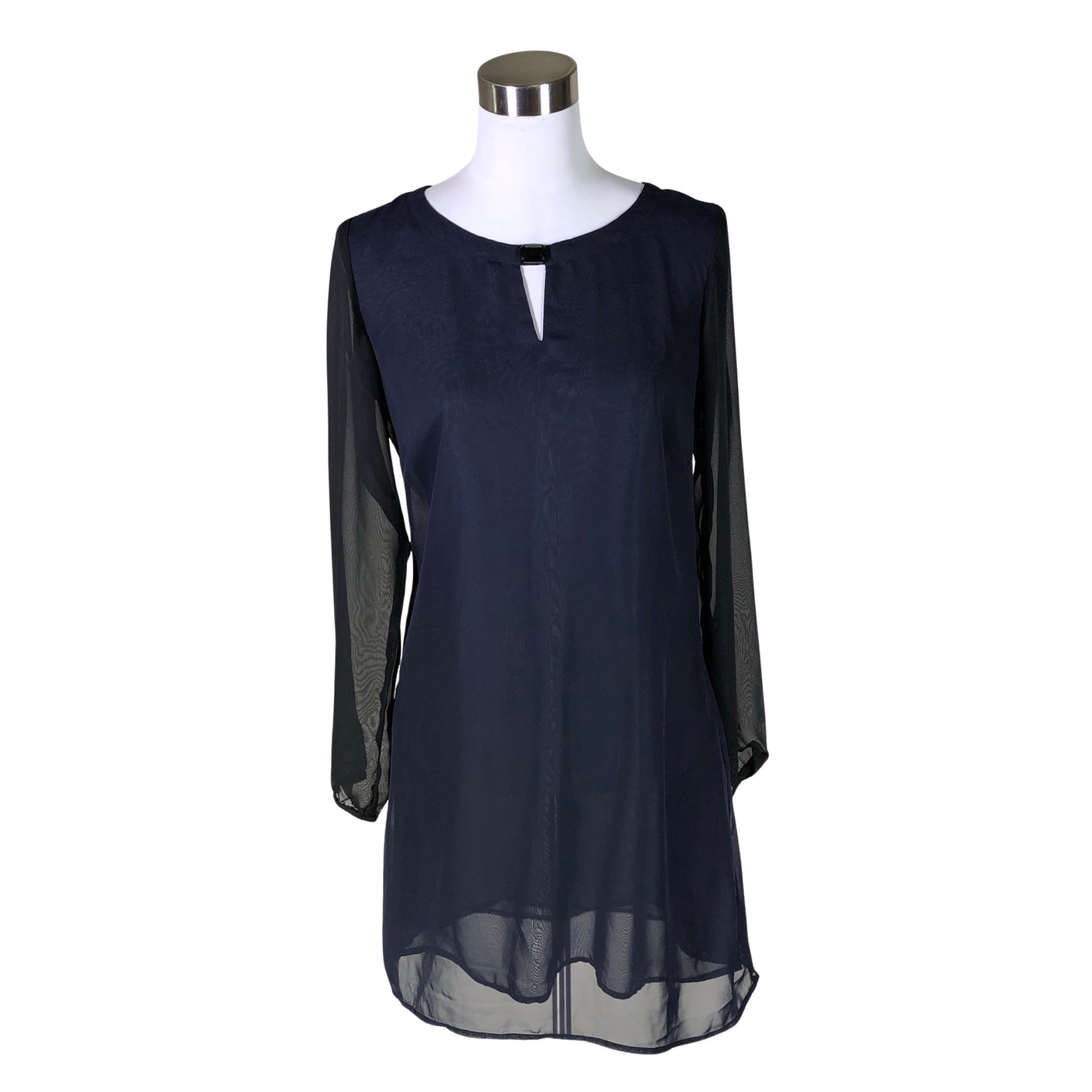 Unisex Soyaconcept - Schiffon tunic, size 38 - Blue