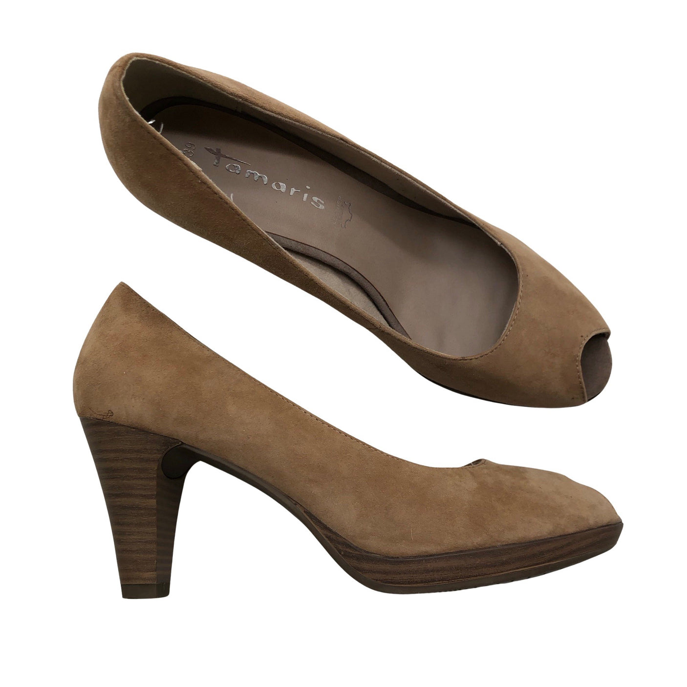 Unisex Tamaris - Open toe high heel shoes, size 39 - Brown (1)