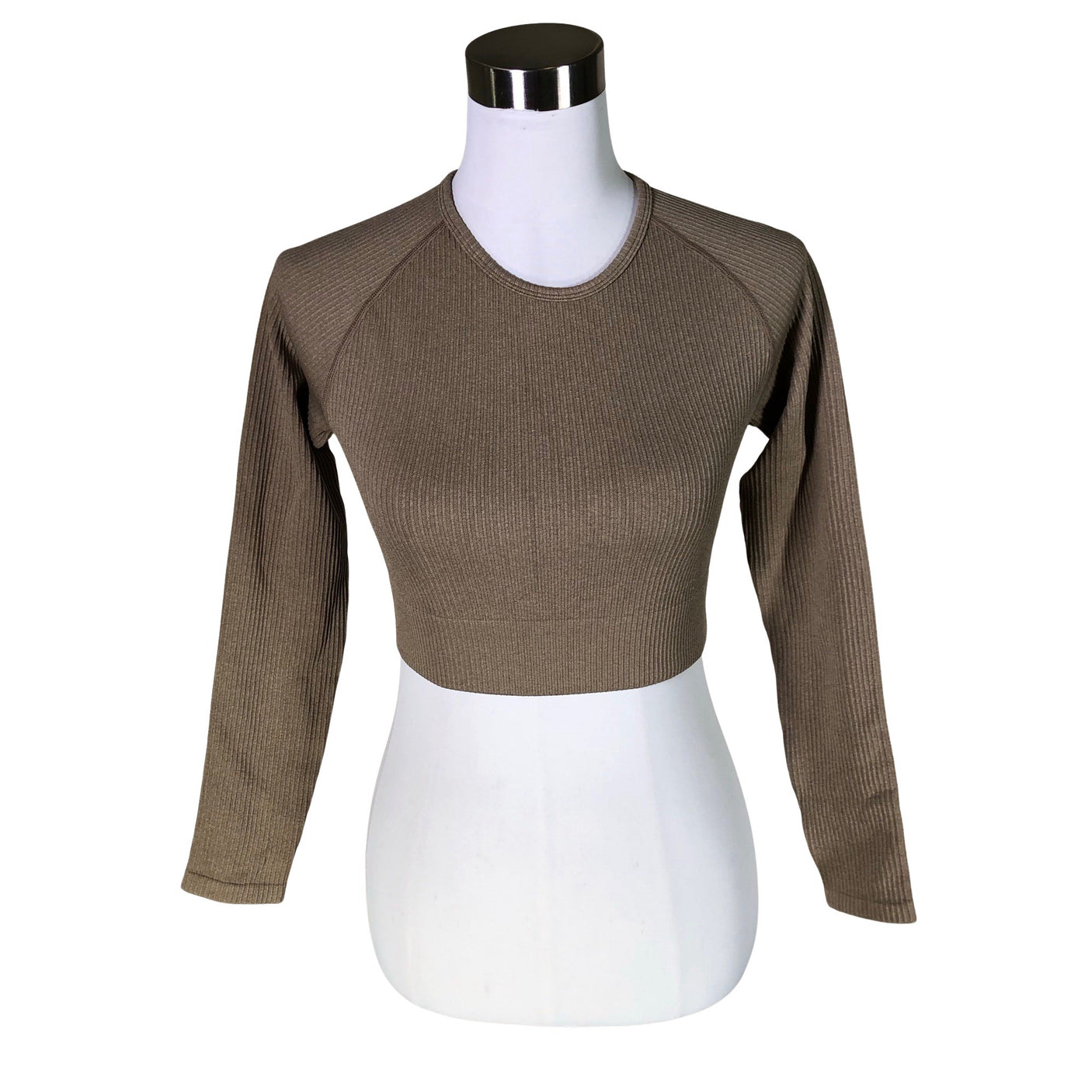 Unisex Aim'n - Sports shirt, long sleeve, size 40 - Brown (1)