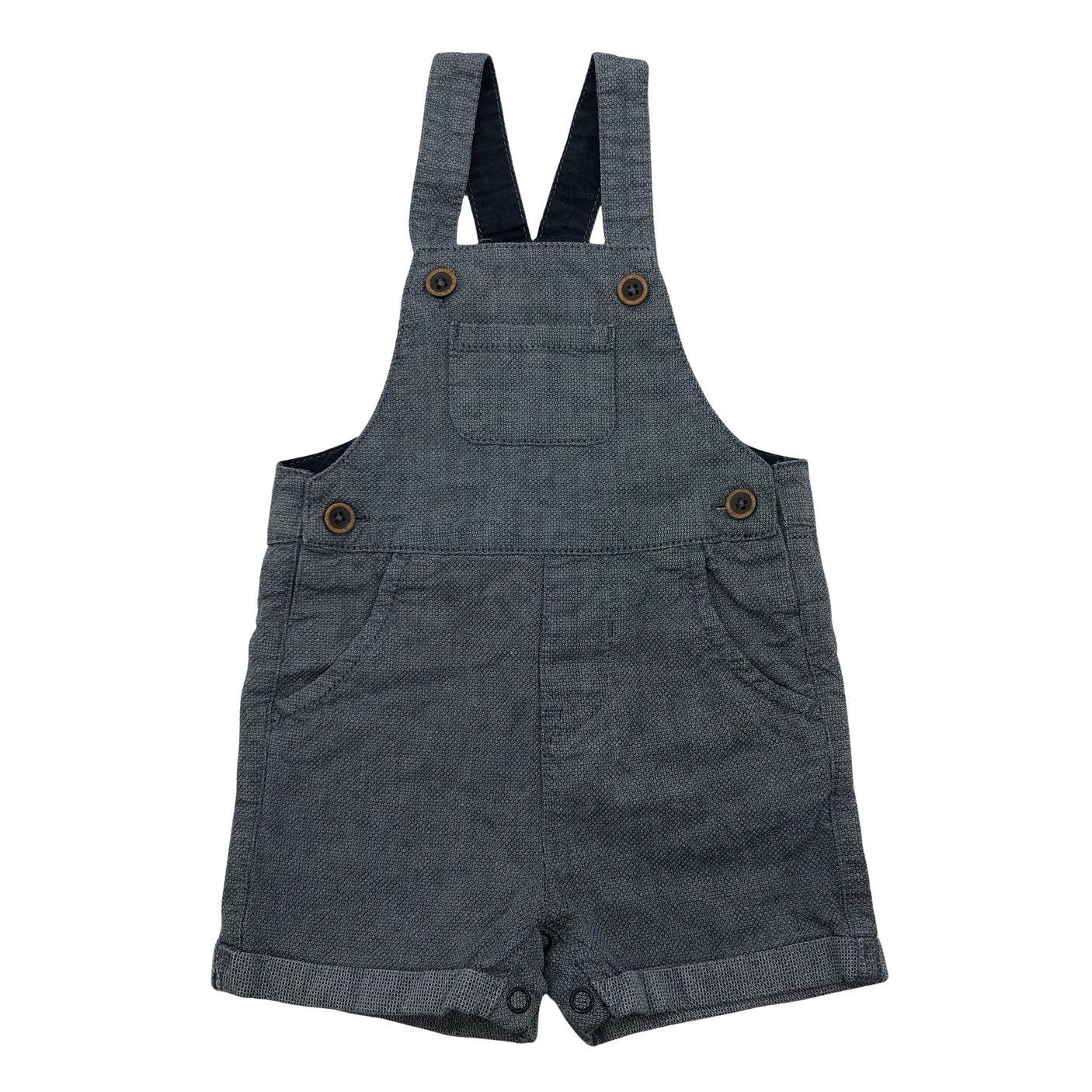 Unisex Newbie - Short overalls, size 68 - 74 - Blue (1)