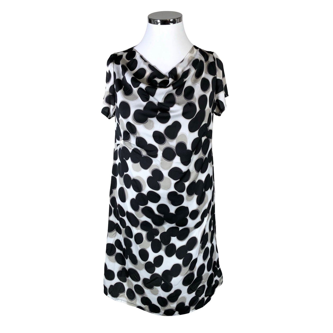 Unisex Cashmere - Schiffon dress, size 42 - Black (1)