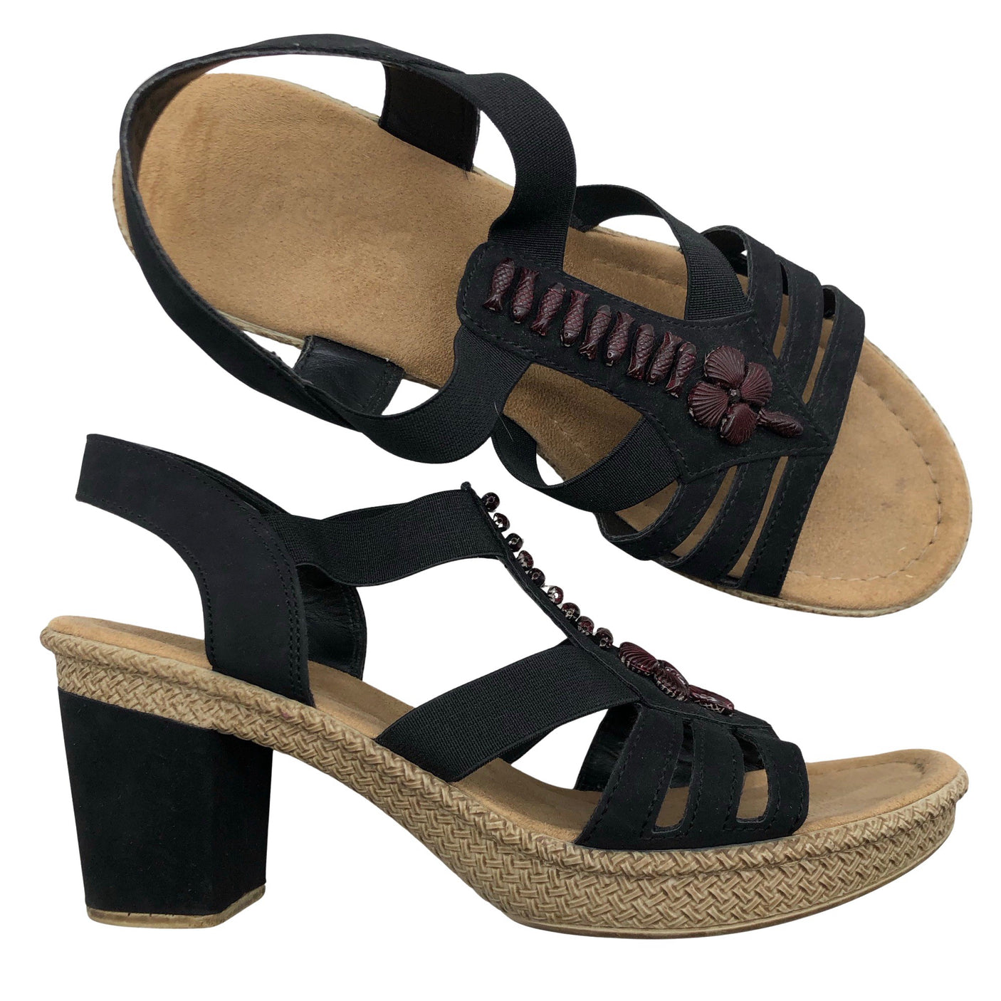 Unisex Rieker - Korolliset sandaalit, koko 40 - (1)