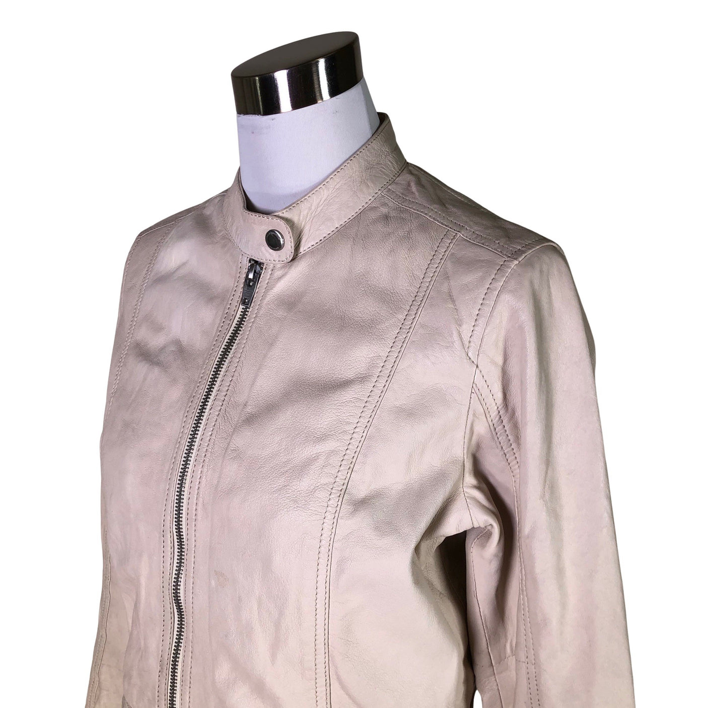 Unisex ROCKANDBLUE - Leather jacket, size 40 - Beige (3)