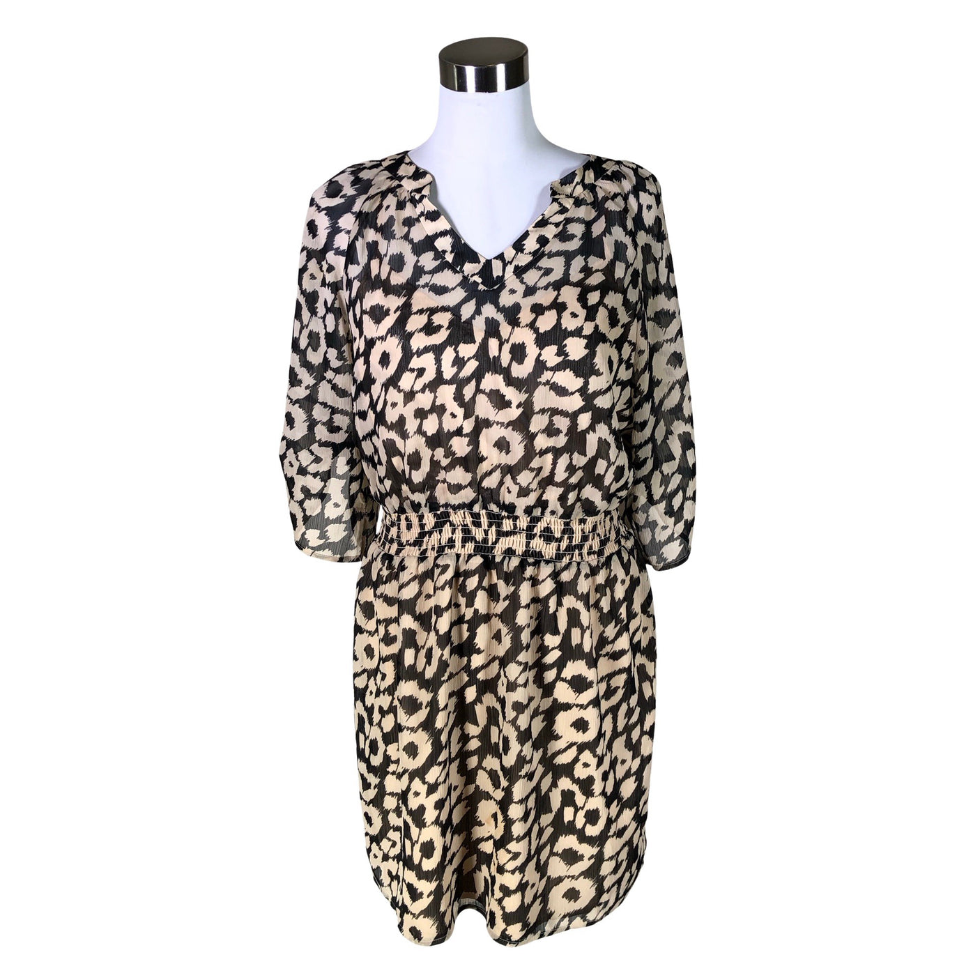 Unisex Express - Schiffon dress, size 38 - Brown (1)