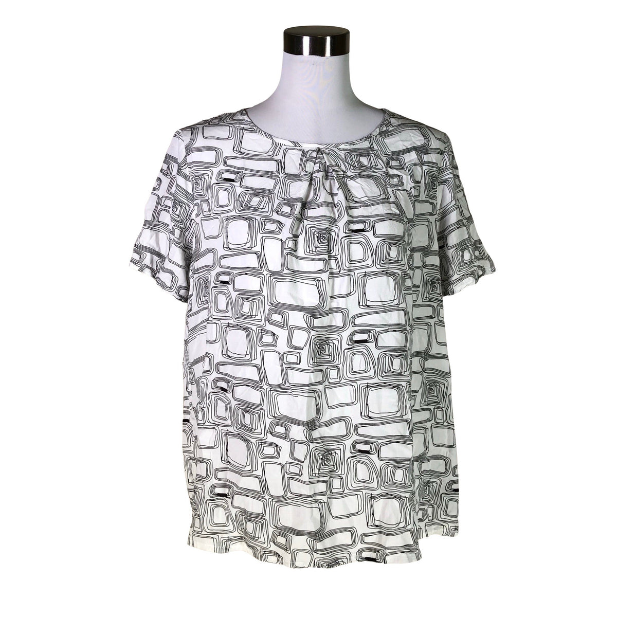 Unisex S.T.I - Short-sleeved blouse, size 40 - White (1)