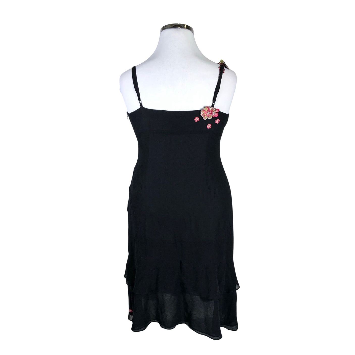 Unisex Karen Millen - Schiffon dress, size 42 - Black (2)