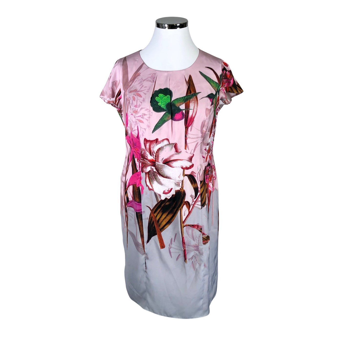 Unisex Gerry Weber - Schiffon dress, size 42 - Light pink (1)