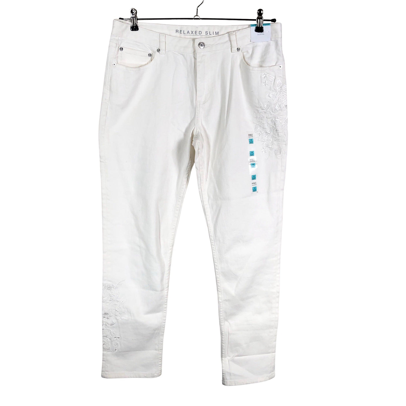 Unisex Marks&Spencer - Jeans, size 42 - White (1)