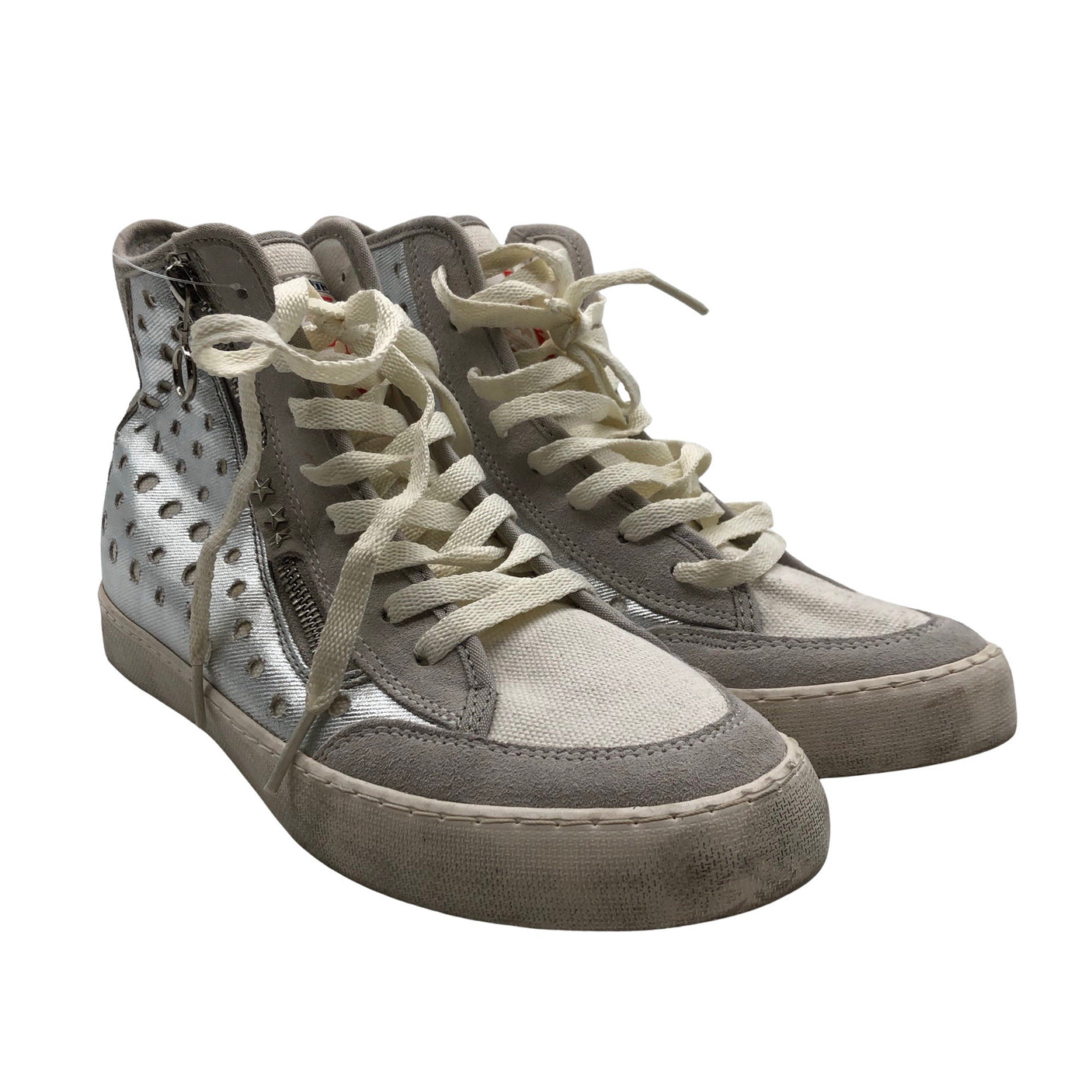 Unisex Lambretta - Casual sneakers, size 40 - Silver (2)