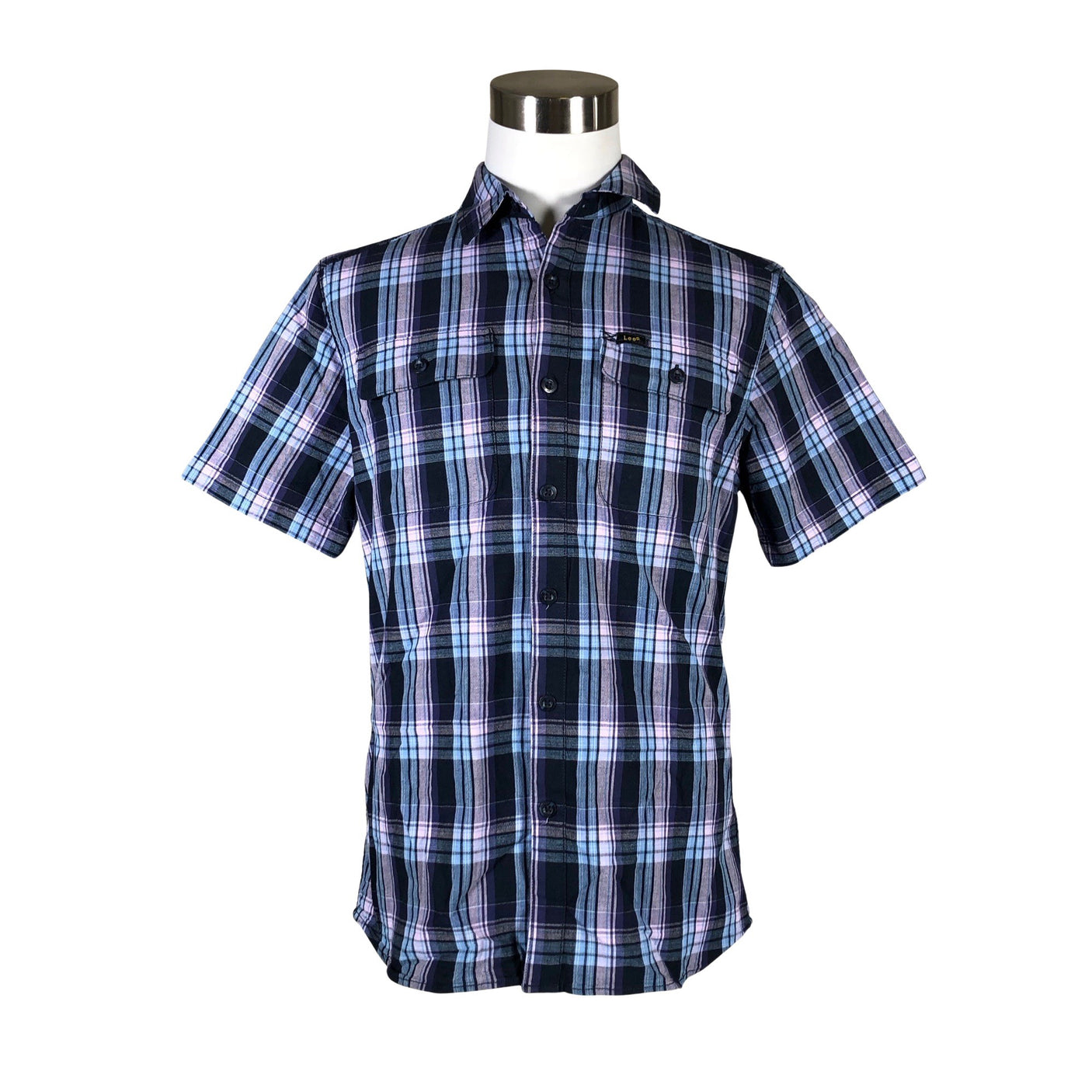 Unisex Lee - Collared shirt, size M - Blue (1)