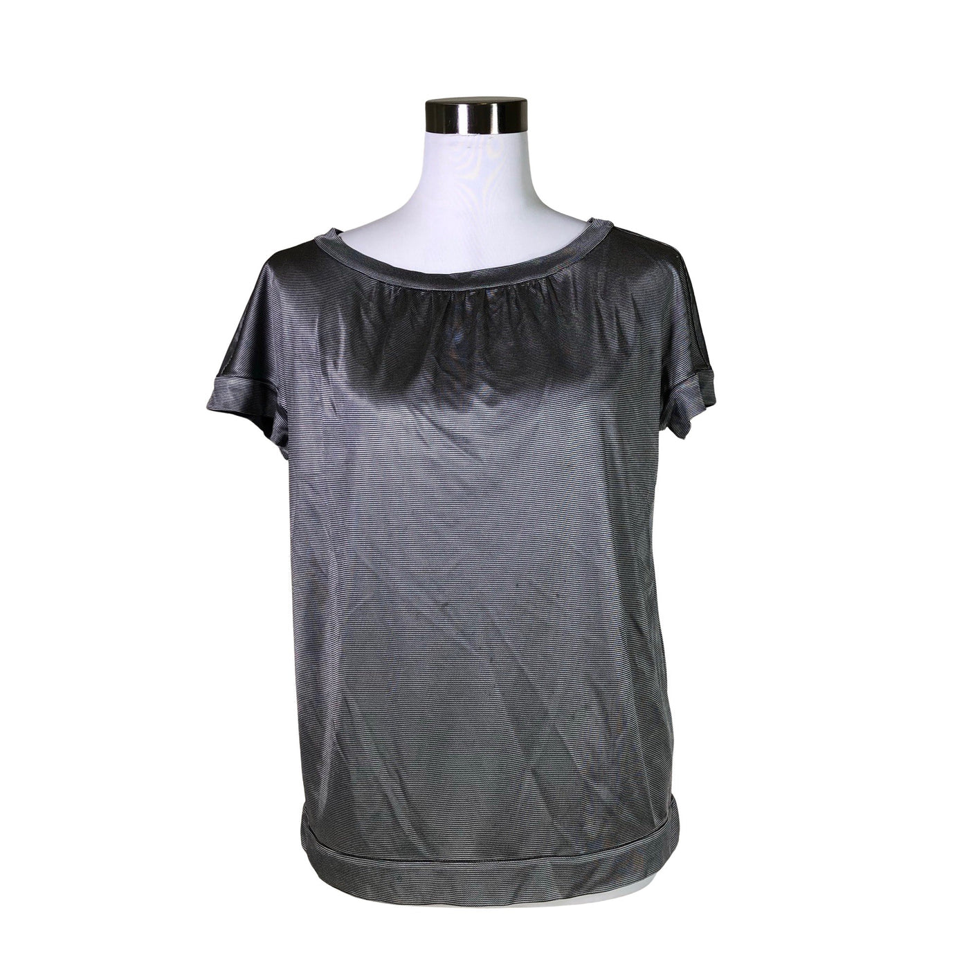 Unisex Armani Collezioni - Short-sleeved blouse, size 40 - Gray (1)