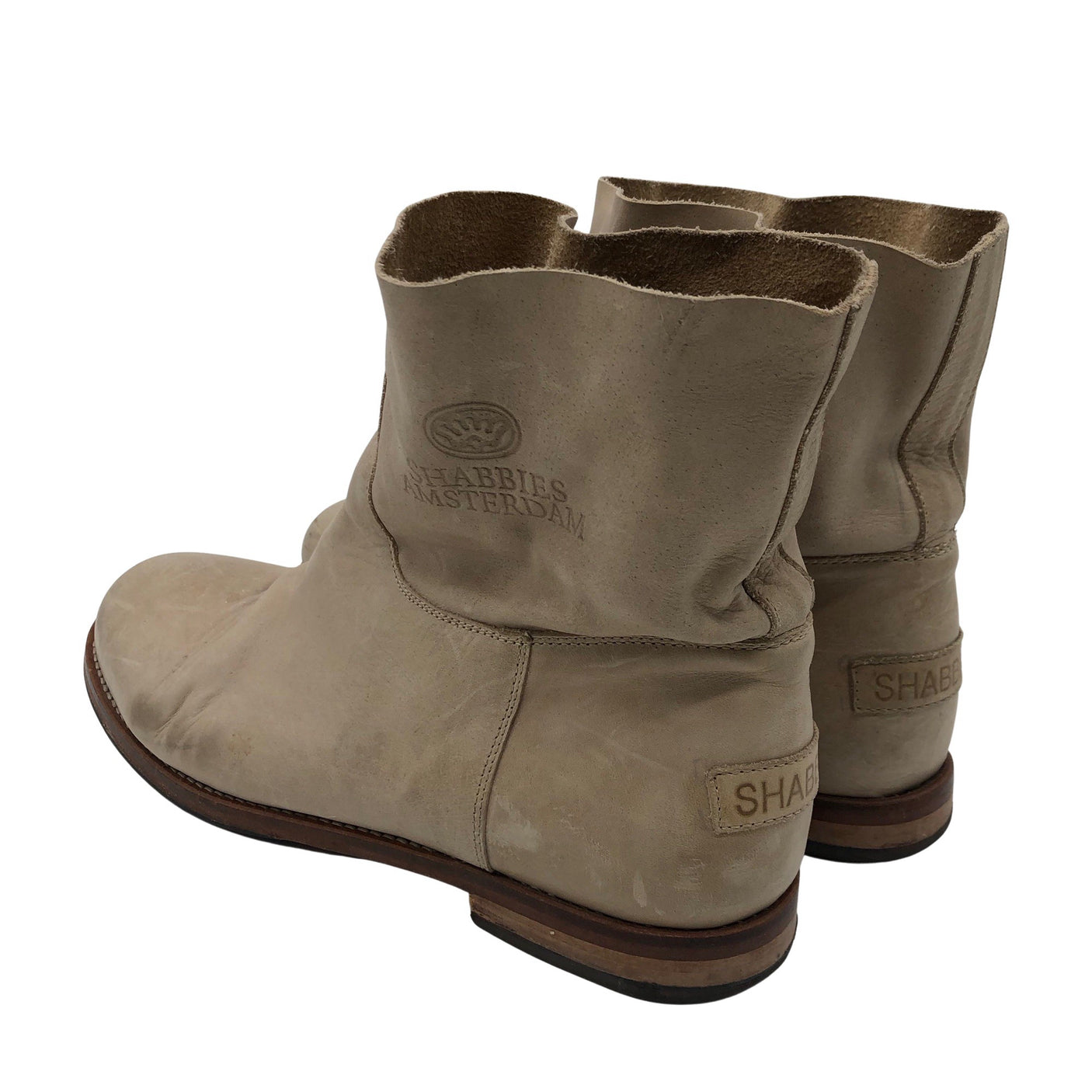 Unisex Shabbies Amsterdam - Ankle boots, size 42 - Beige (2)