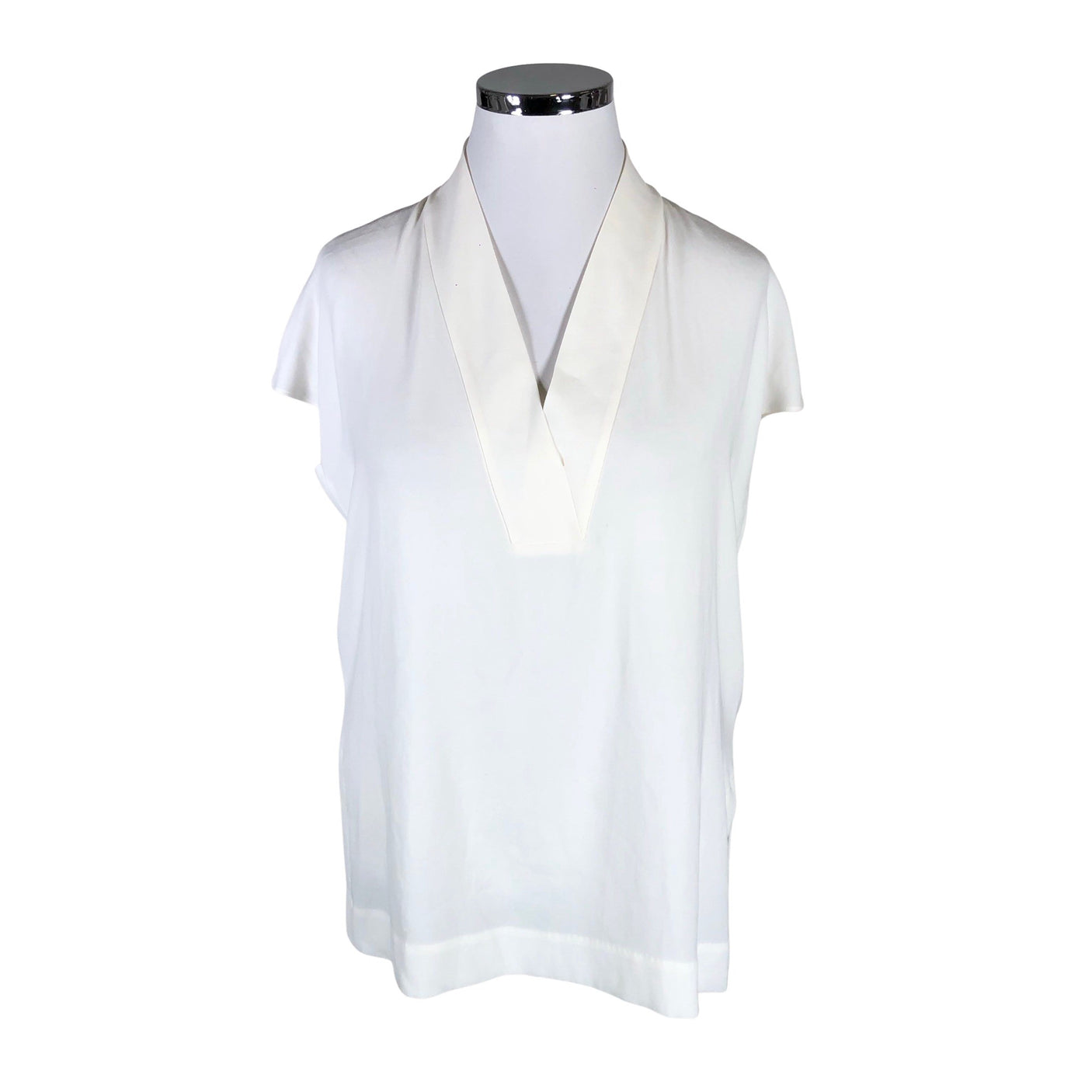Unisex Escada - Short-sleeved blouse, size 42 - Natural white (1)