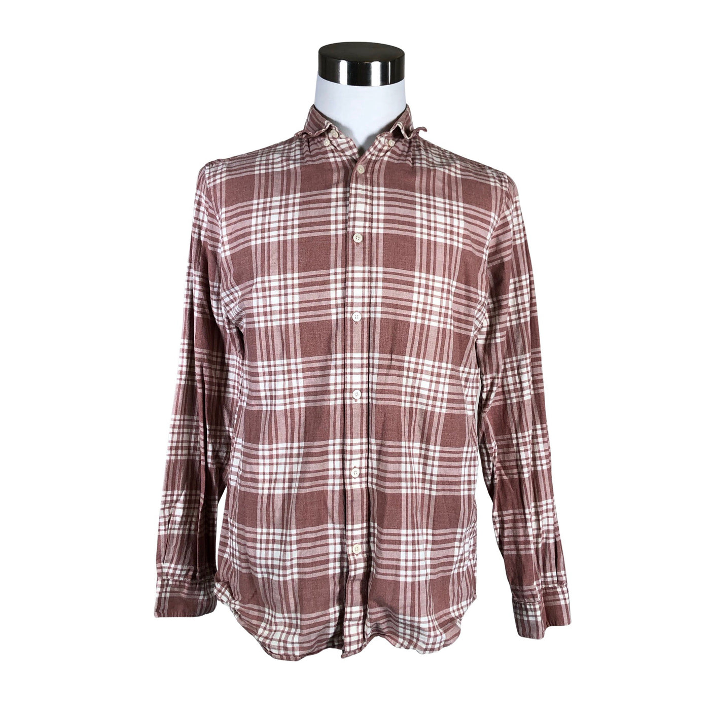 Unisex Selected - Collared shirt, size M - Light pink (1)