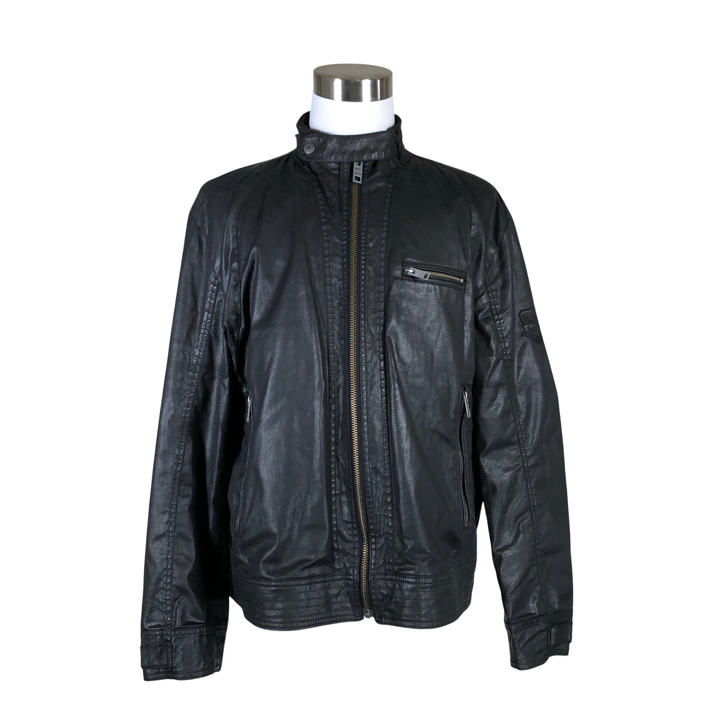 Unisex Camel Active - Leather jacket, size XXXL - Black (1)