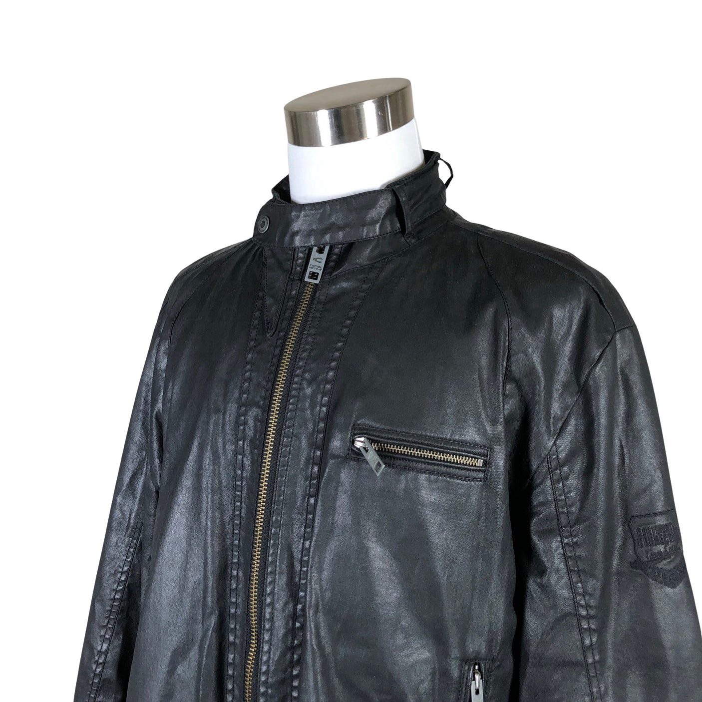 Unisex Camel Active - Leather jacket, size XXXL - Black (3)