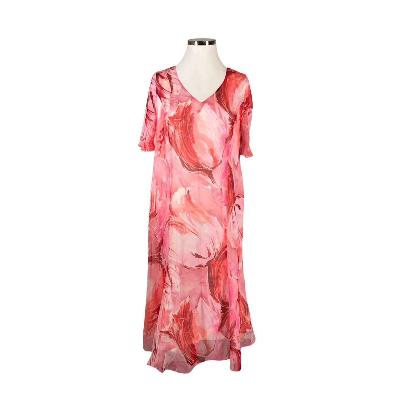 Unisex Vivante - Schiffon dress, size 42 - Pink (1)