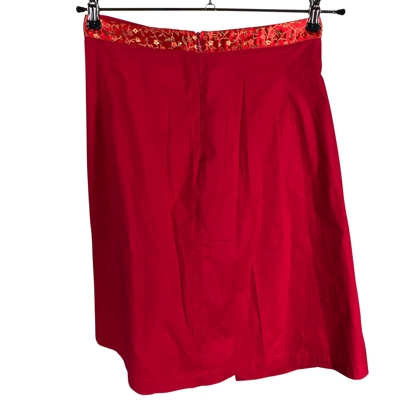 Unisex Derhy - Fabric skirt, size 36 - Red (2)