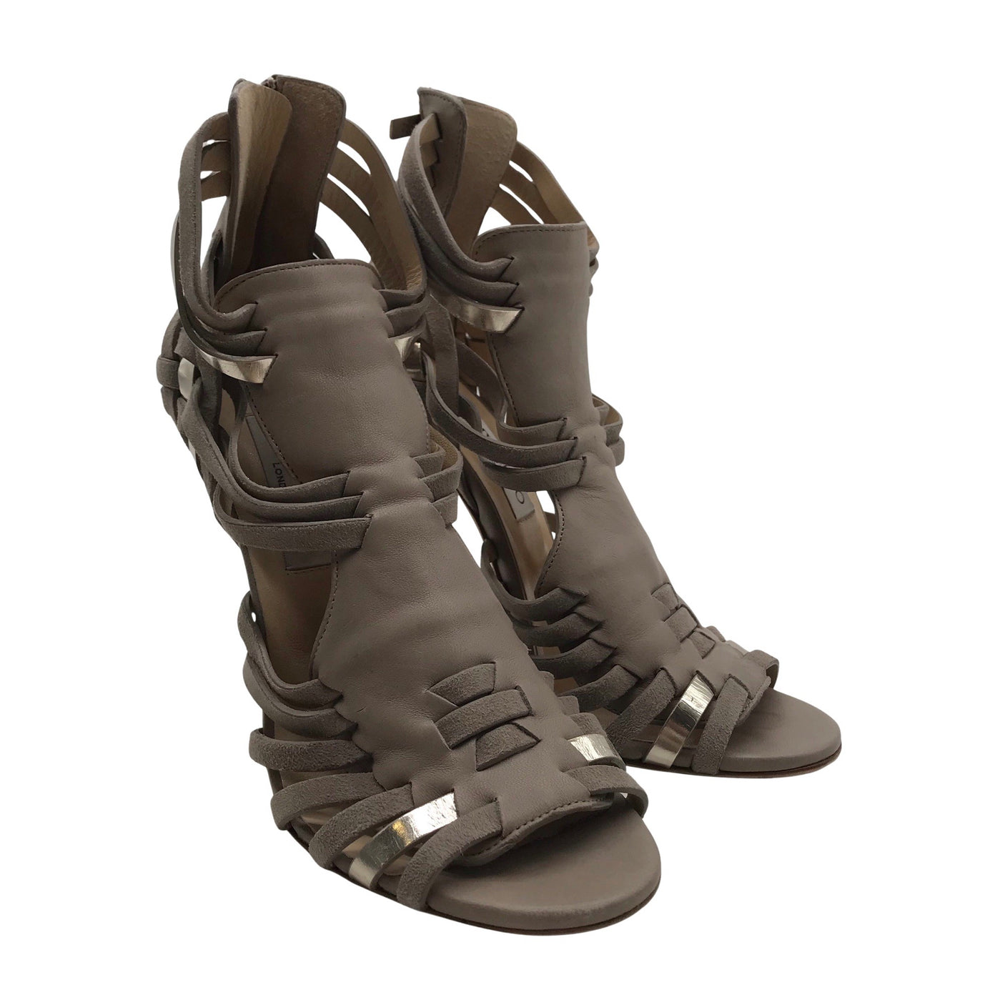 Unisex Jimmy Choo - Heeled sandals, size 37 - Gray (2)
