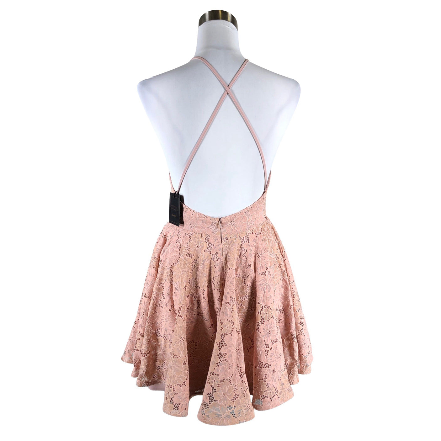 Unisex Michael Costello - Party dress, size 36 - Light pink (3)