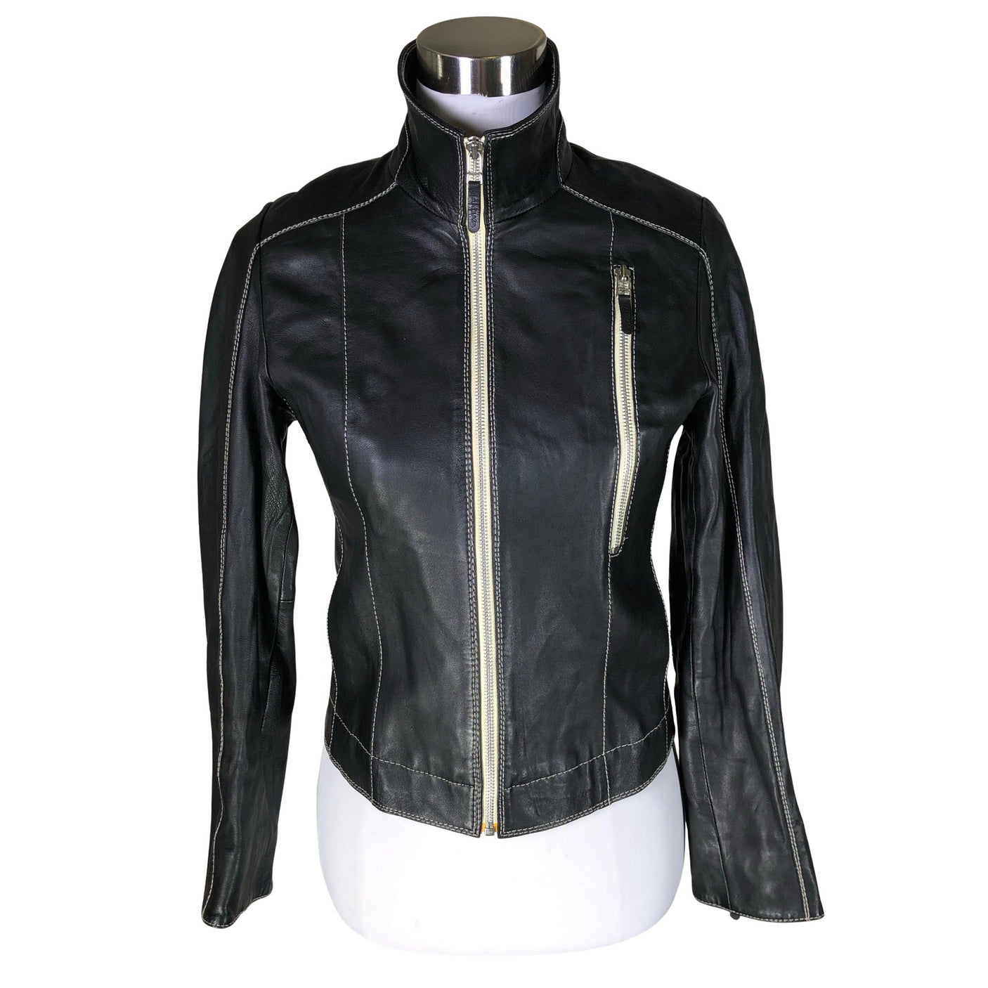 Unisex Andiata - Leather jacket, size 32 - Black (1)