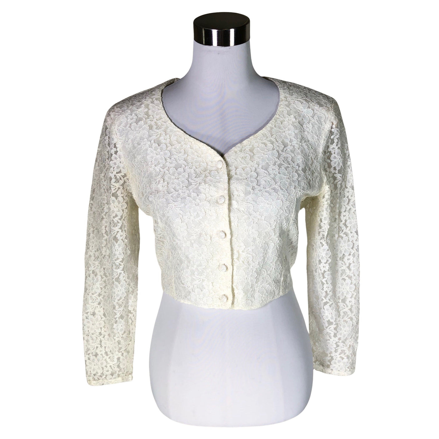 Unisex Charlotte Halton - Evening bolero jacket, size 36 - Natural white (1)