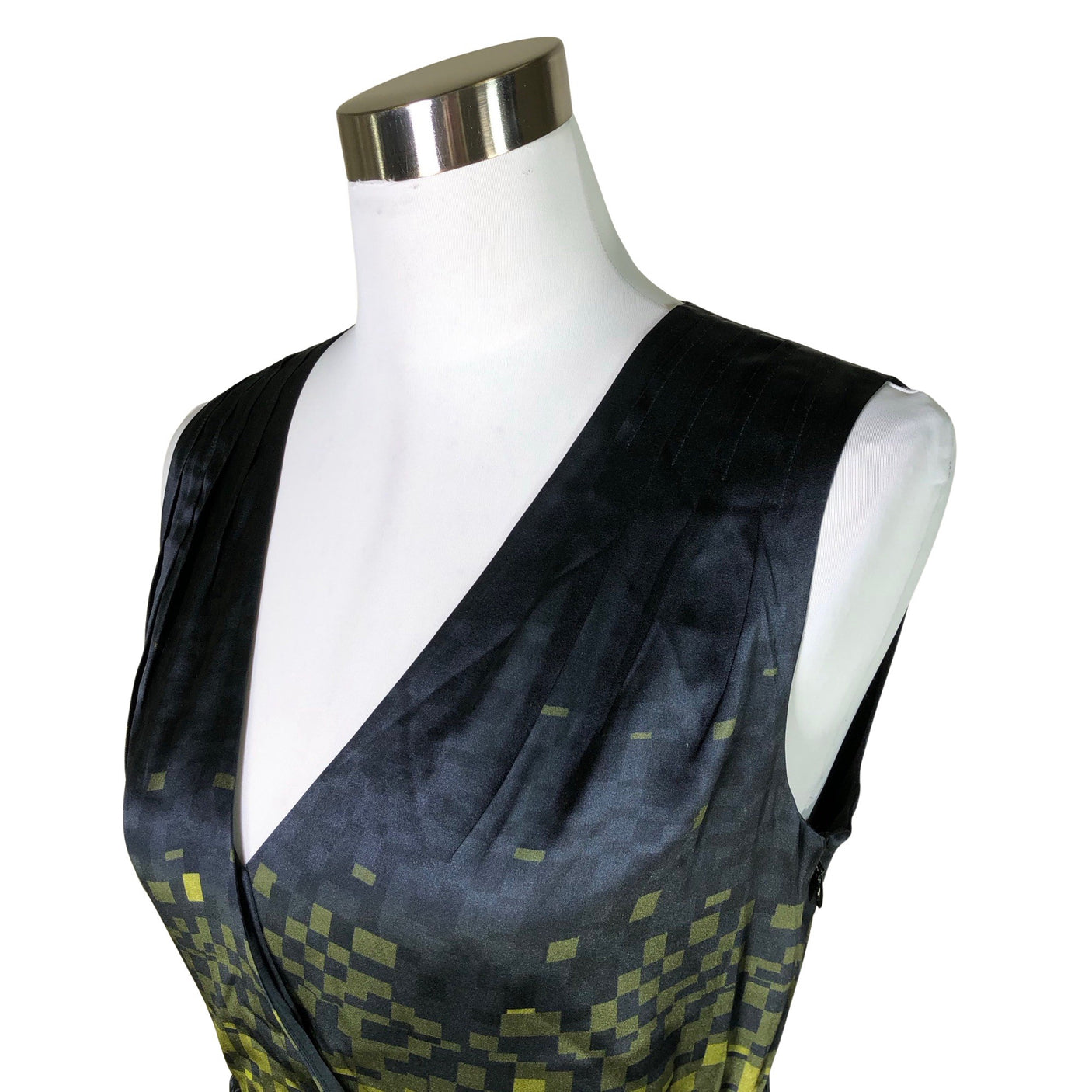 Unisex Karen Millen - Schiffon dress, size 38 - Yellow (3)
