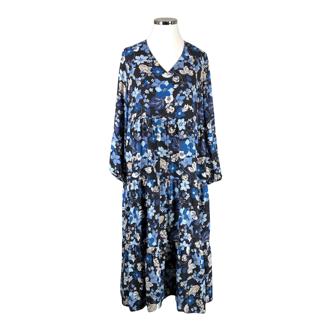 Unisex Your Face - Schiffon dress, size 42 - Blue (1)