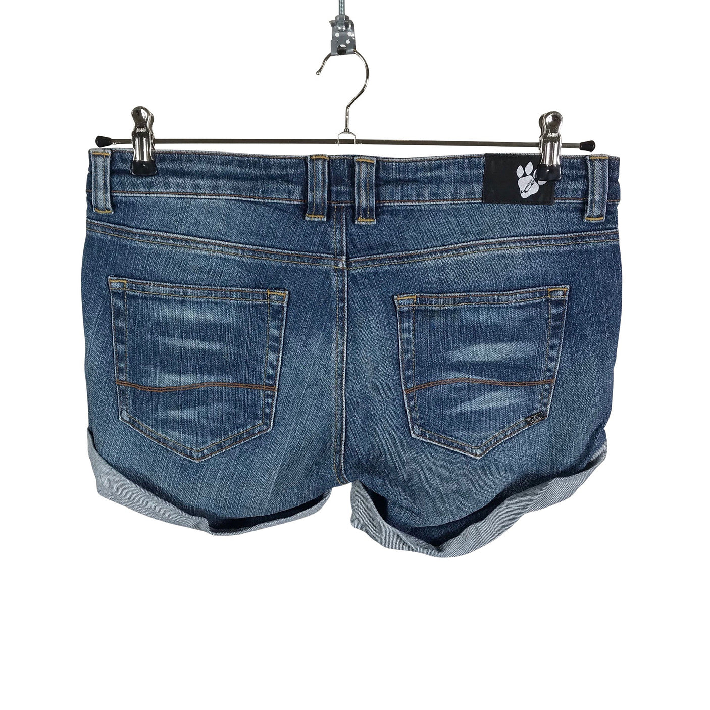 Unisex Leopard - Denim shorts, size 40 - Blue (2)