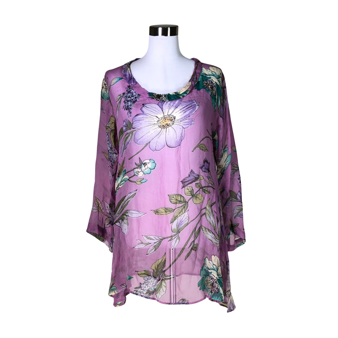 Unisex The Masai - Schiffon tunic, size 36 - Violet (1)