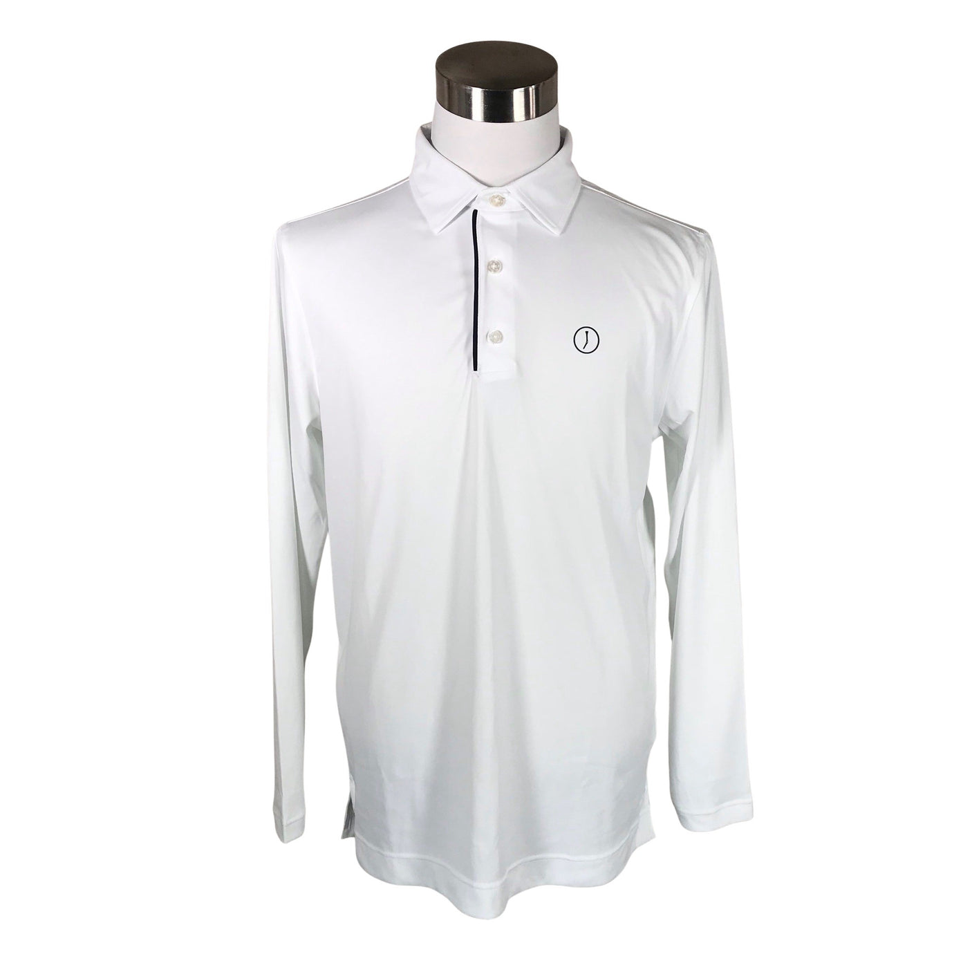 Unisex FootJoy - Sports shirt, long sleeve, size M - White (1)