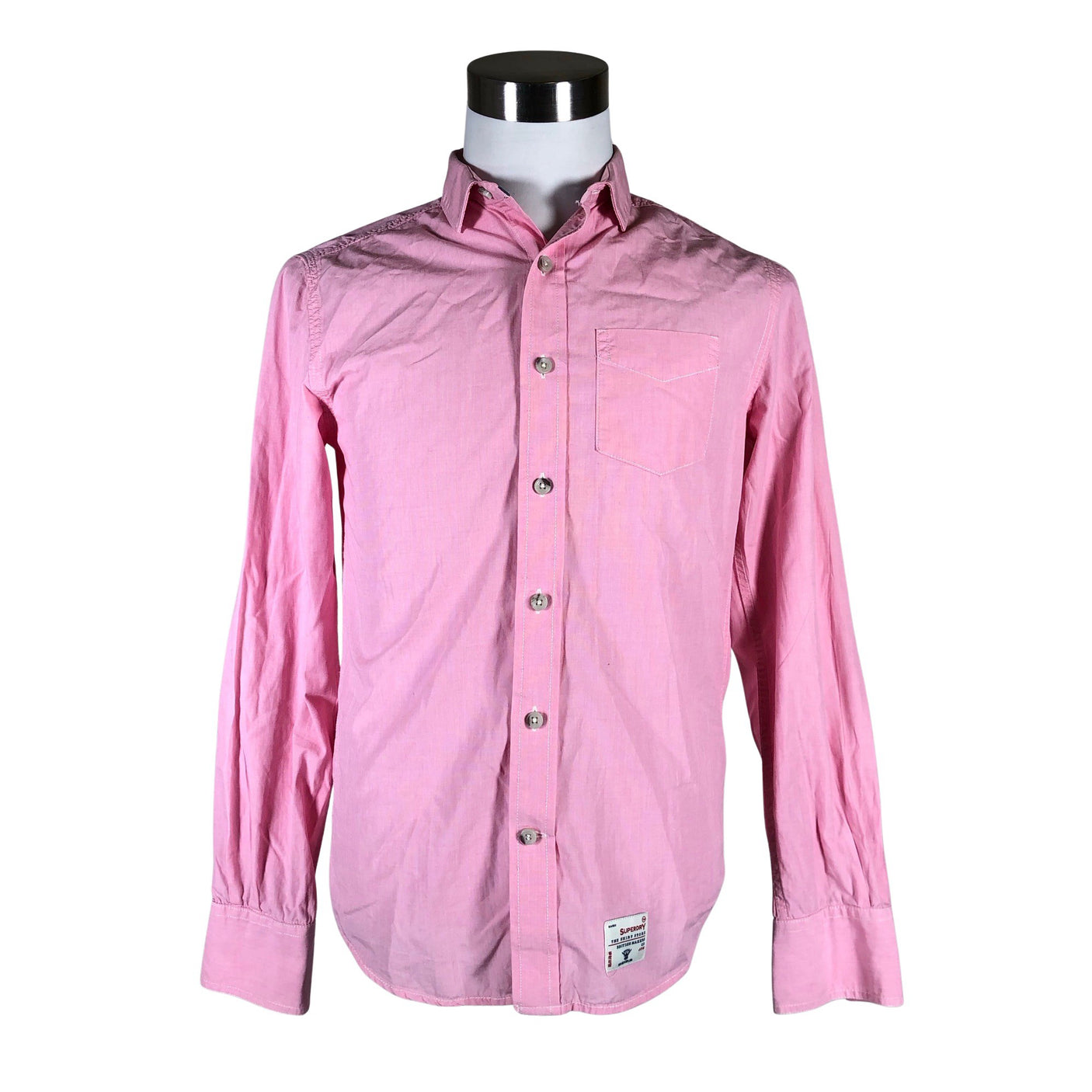 Unisex Superdry - Collared shirt, size M - Light pink (1)