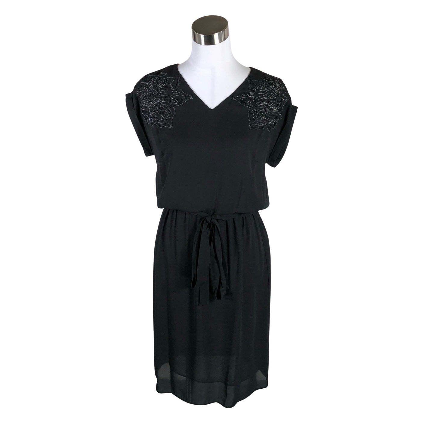 Unisex Un Jour Ailleurs - Schiffon dress, size 34 - Black (1)