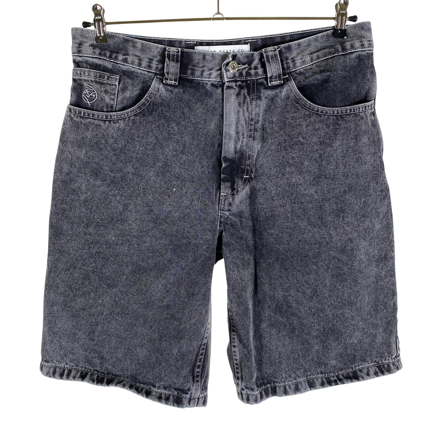 Unisex Polar skate co. - Denim shorts, size M - Gray (1)