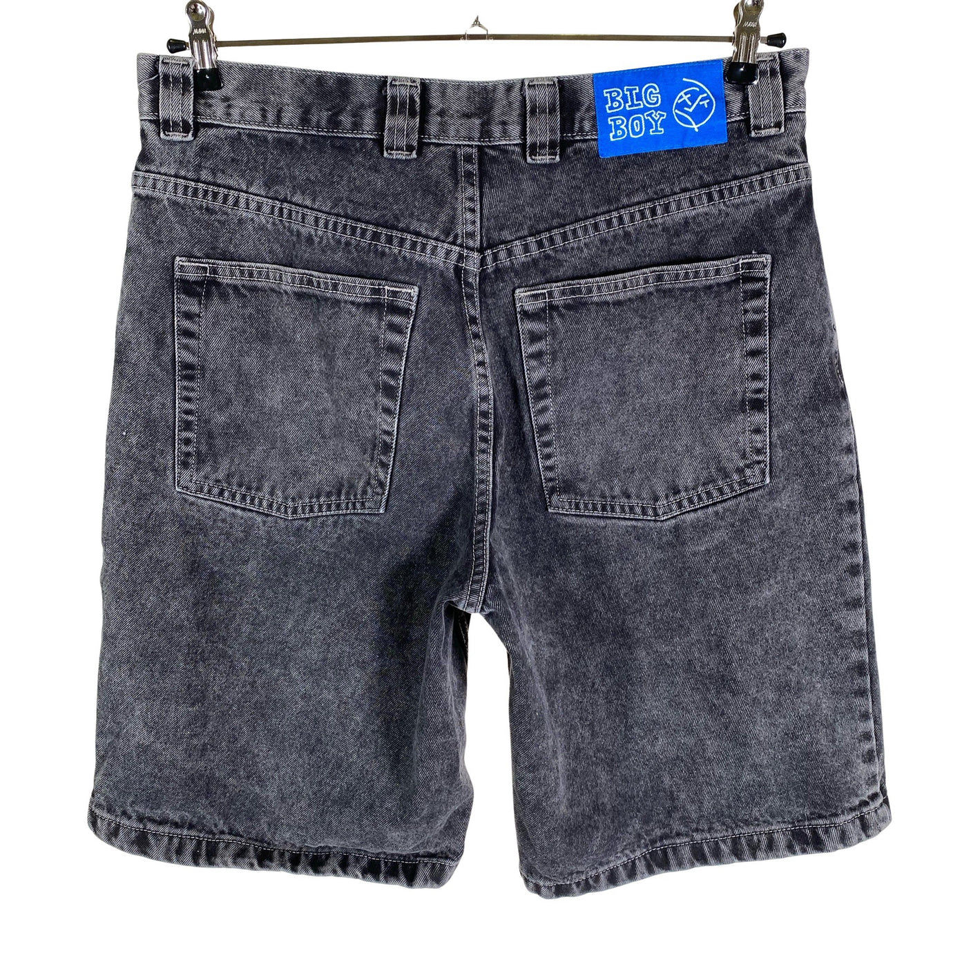 Unisex Polar skate co. - Denim shorts, size M - Gray (2)