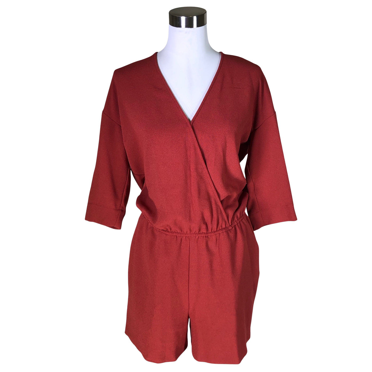 Unisex Designers Remix - Short overalls, size 38 - Wine red (1)