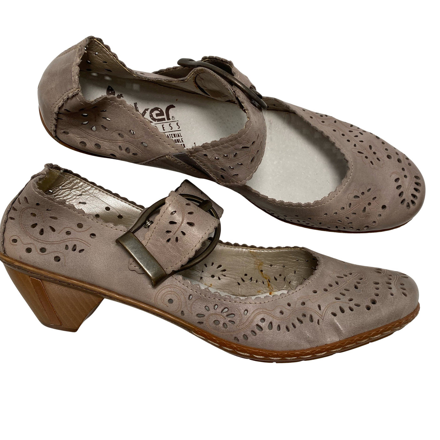 Unisex Rieker - High heels, size 42 - Brown (1)