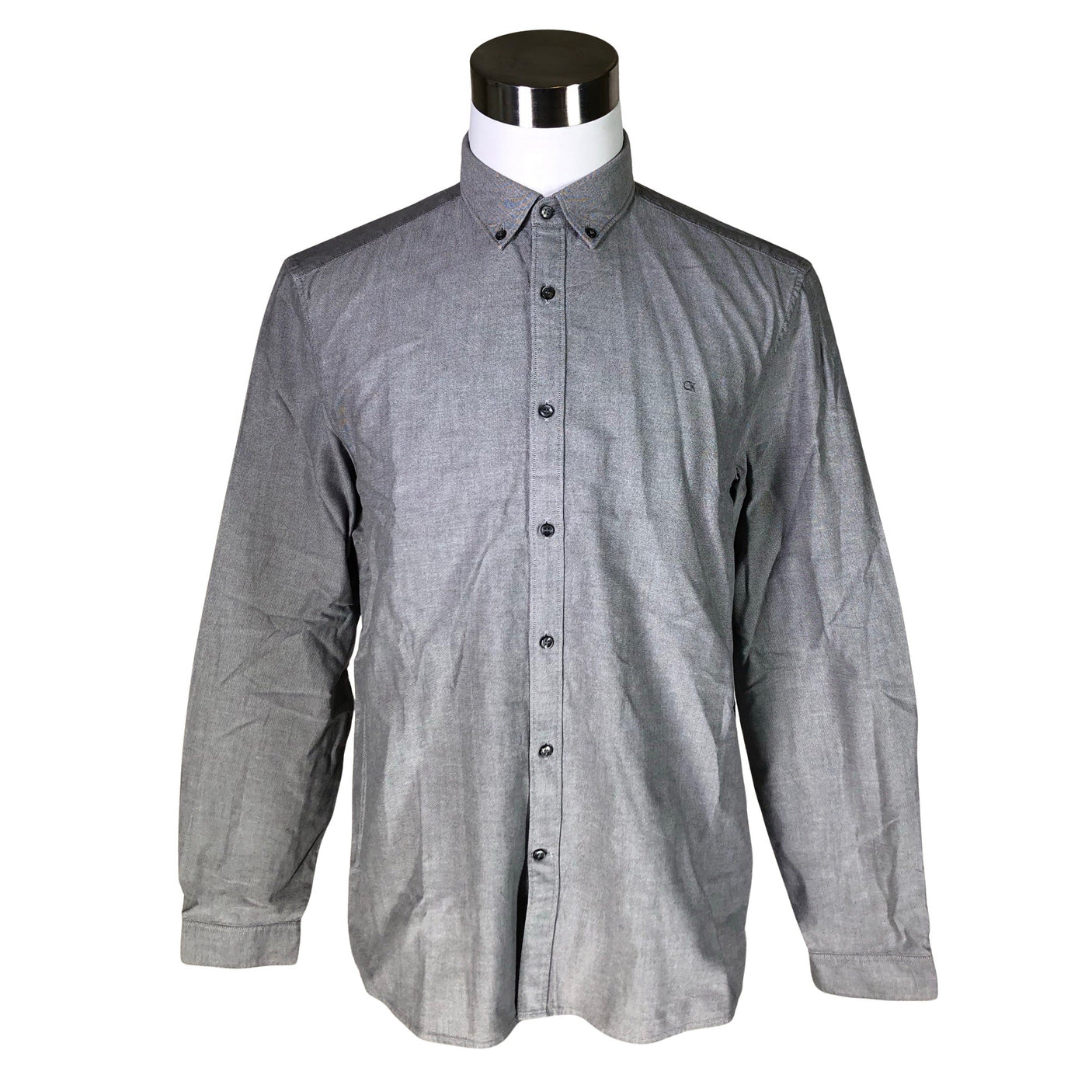 Unisex Calvin Klein - Collared shirt, size L - Gray (1)