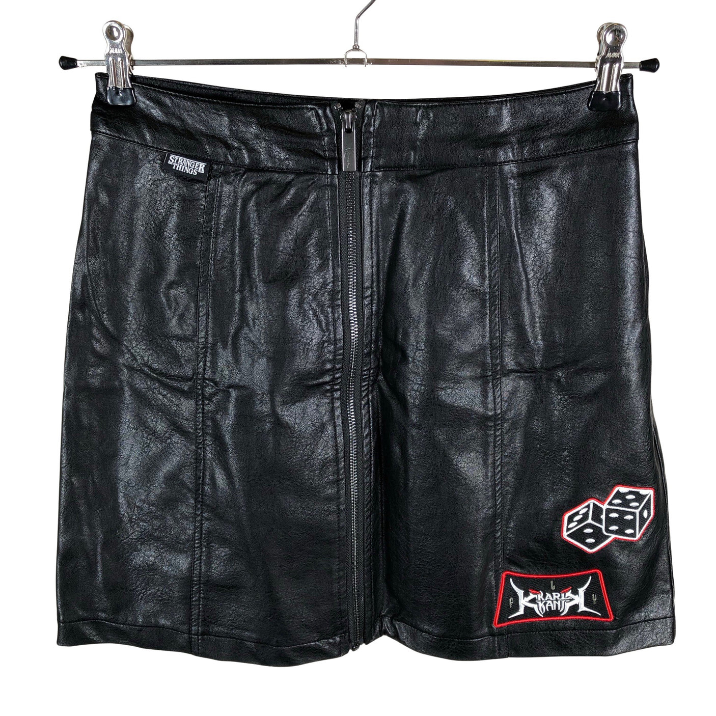 Unisex Karl Kani - Leather skirt, size 40 - Black (1)