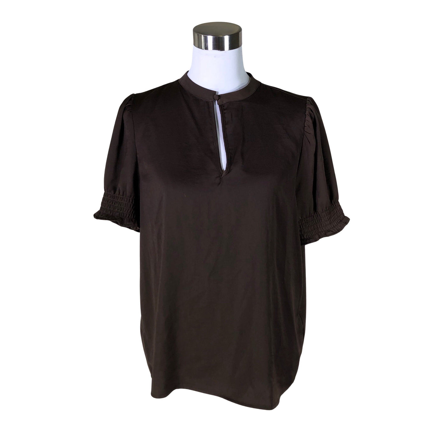 Unisex Saint Tropez - Short-sleeved blouse, size 38 - Brown (1)
