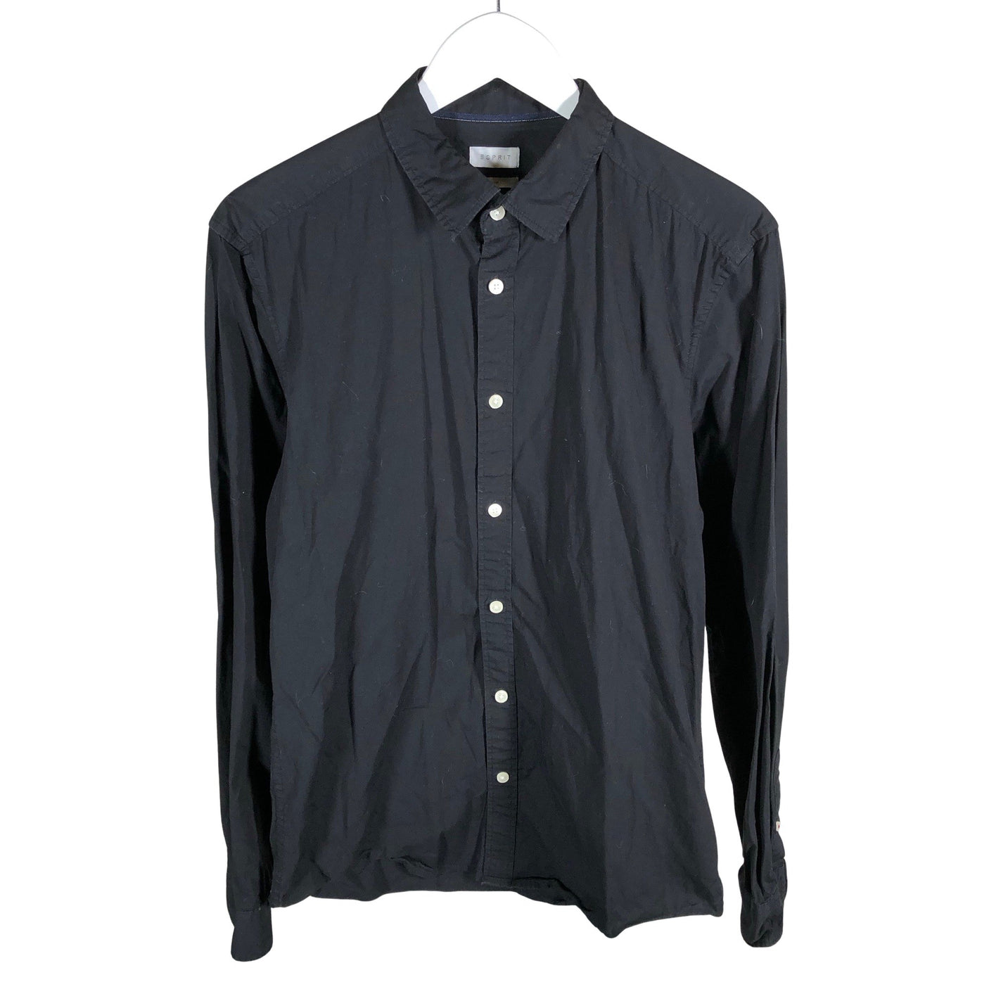 Unisex Esprit - Collared shirt, size M - Black (1)