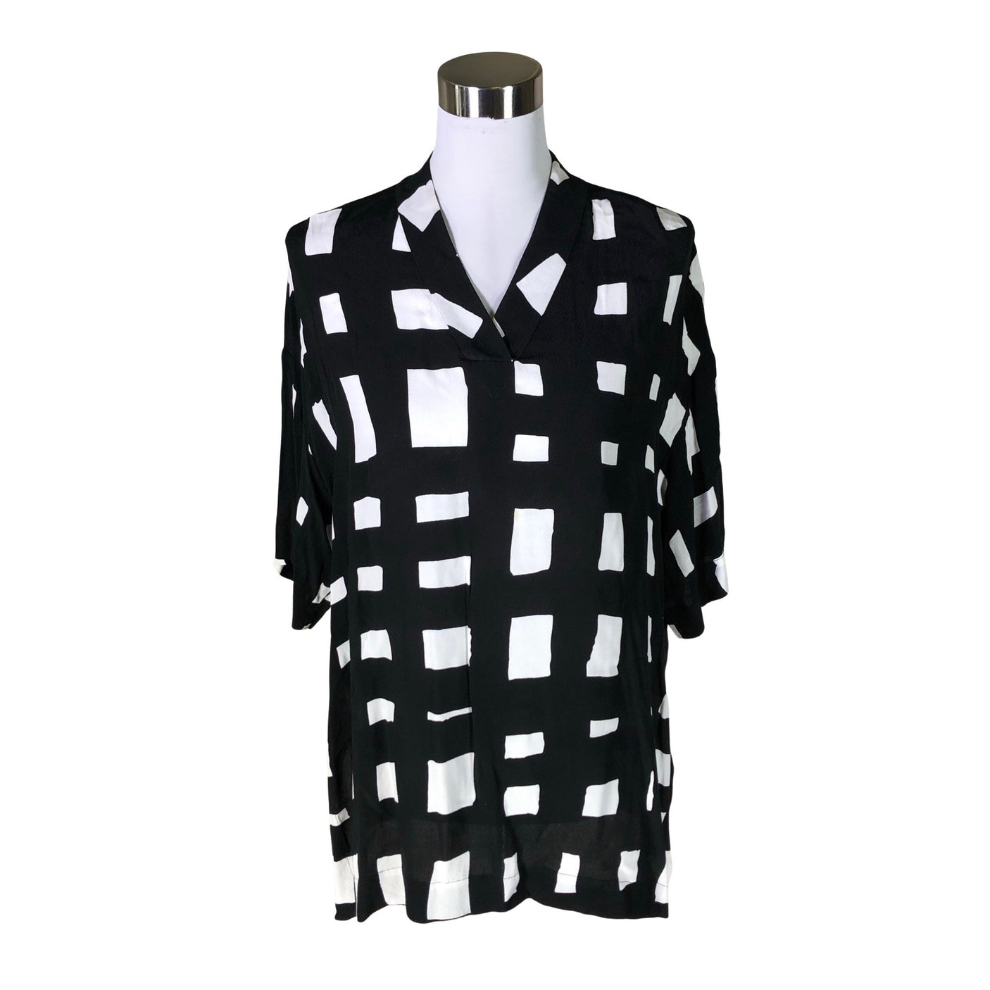 Unisex Marimekko - Schiffon tunic, size 36 - Black (1)
