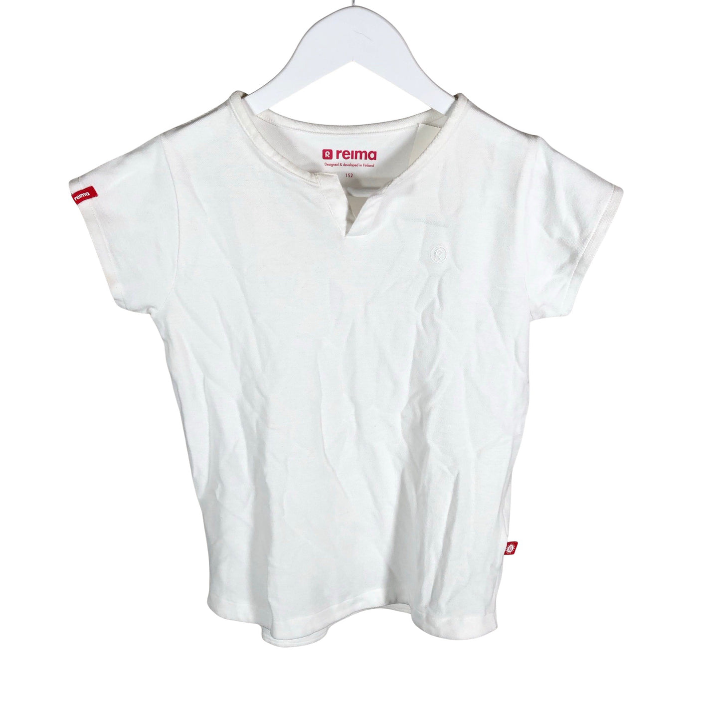 Unisex Reima - Polo shirt, size 146 - 152 - White (1)