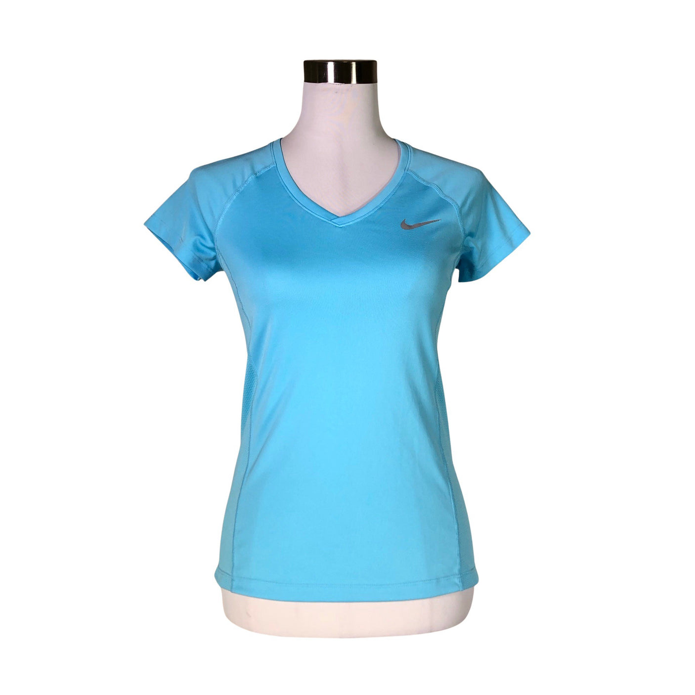Unisex Nike - Sports shirt, short sleeve, size 34 - Turquoise (1)