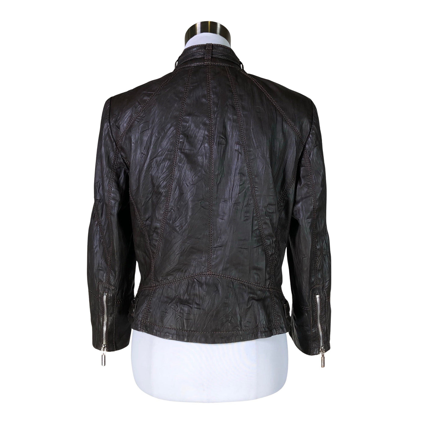 Unisex Andiata - Leather jacket, size 38 - Brown (2)