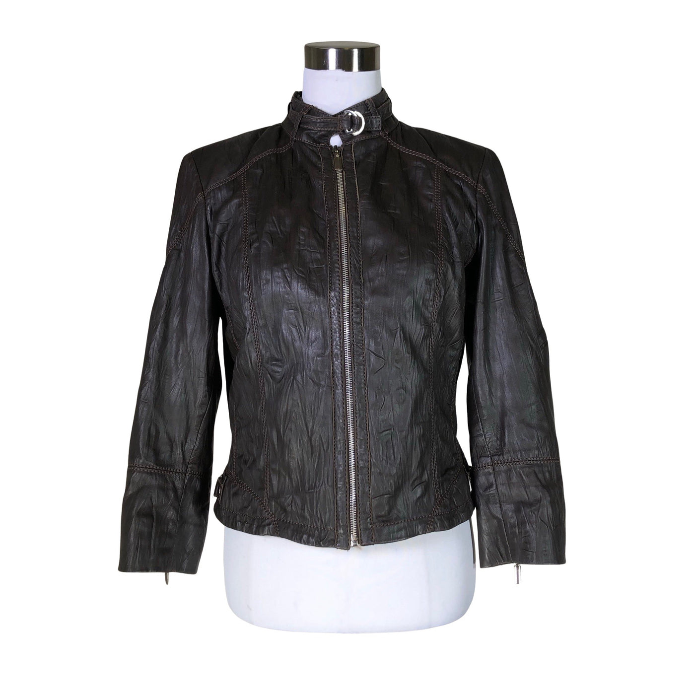 Unisex Andiata - Leather jacket, size 38 - Brown (1)